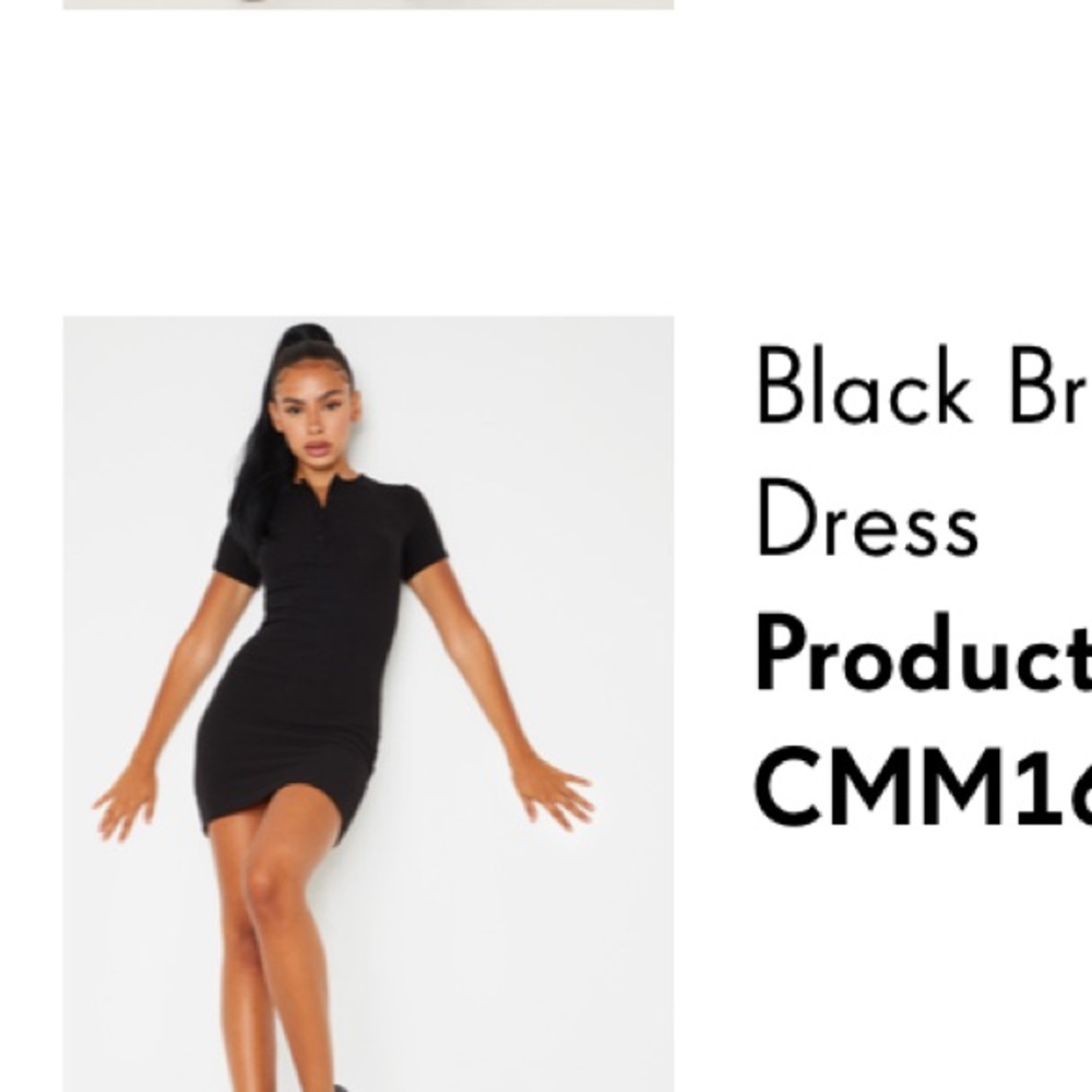PLT BLACK MINI DRESS